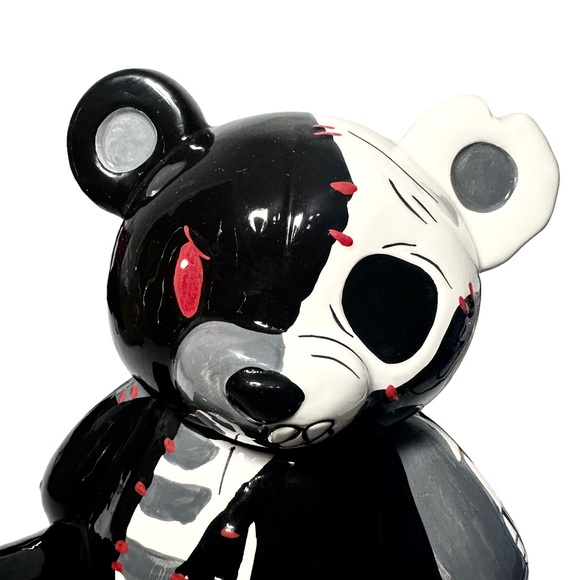 Killstar Cookie Jar Zombie Bear Black w/ Lid Container - Picture 3 of 12